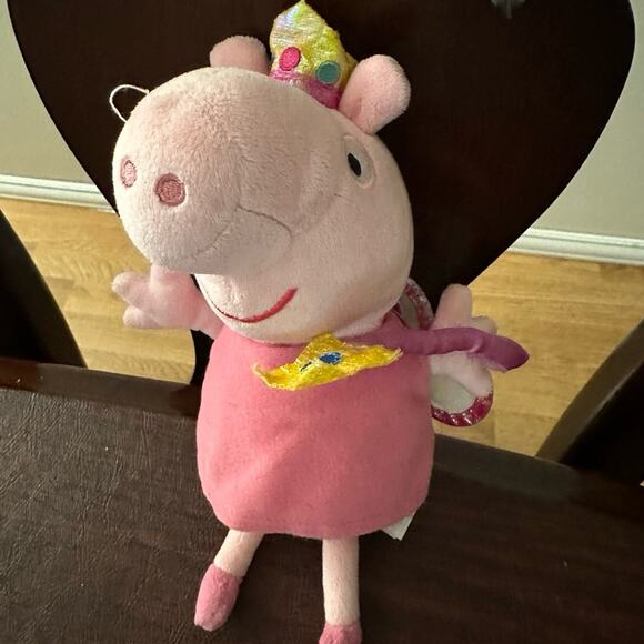 TY Princess Peppa Pig Plush Beanie Baby - Picture 1 of 4